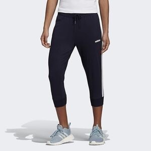 ADIDAS youth 13/14yrs Crop Track Pants Black/White